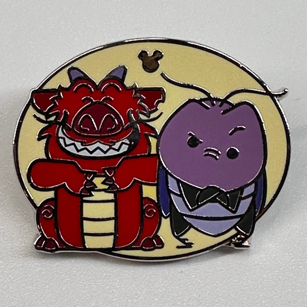 Disney Hidden Mickey Pin Mushu Cri-Kee Mulan DISNEY DUOS 2019 PP166007 WAVE A - Picture 2 of 5